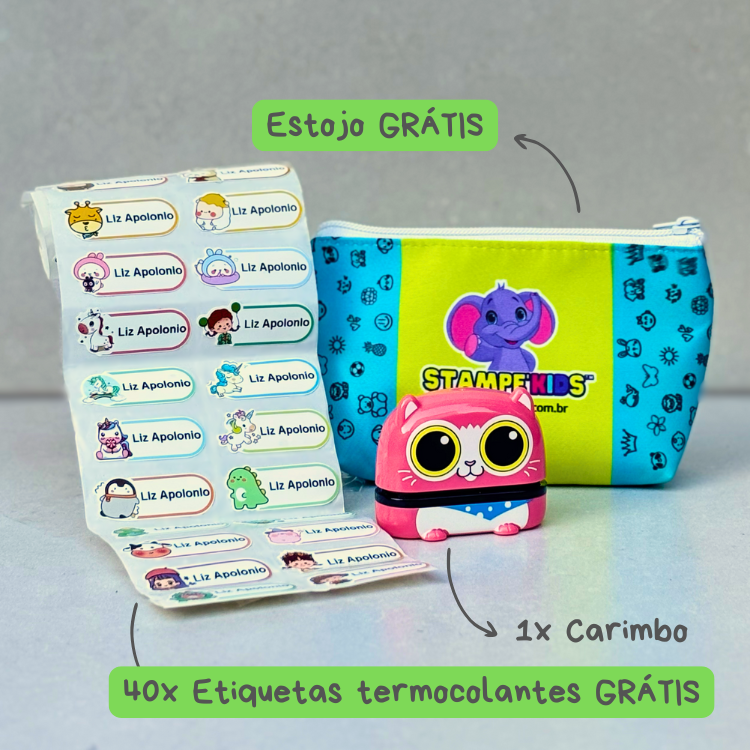 Combo Creche + Brinde (Grátis estojo + 40 etiquetas termocolantes + Quadro de rotina + Ebook de atividades)