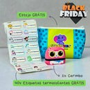 Combo Creche + Brinde (Grátis estojo + 40 etiquetas termocolantes + Quadro de rotina + Ebook de atividades)