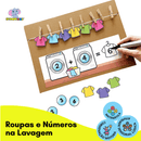 Roupas e Números na lavagem - PDF para imprimir